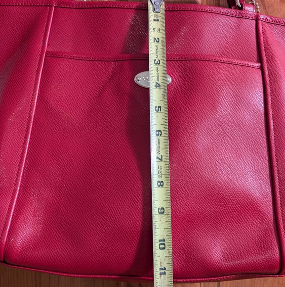 Coach Zip Top Tote in Red - Picture 16 of 16